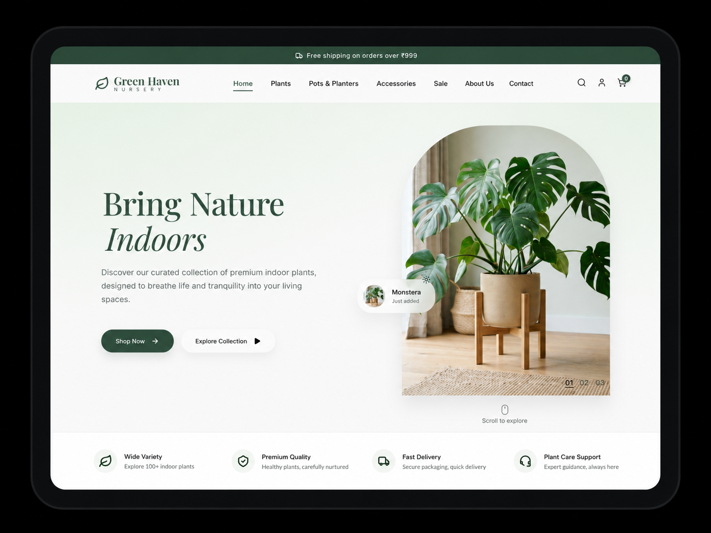 Nursery Web demo