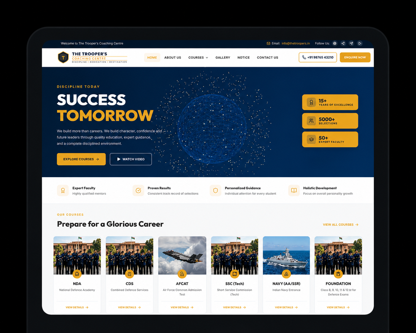 Coaching-centre-demo-page