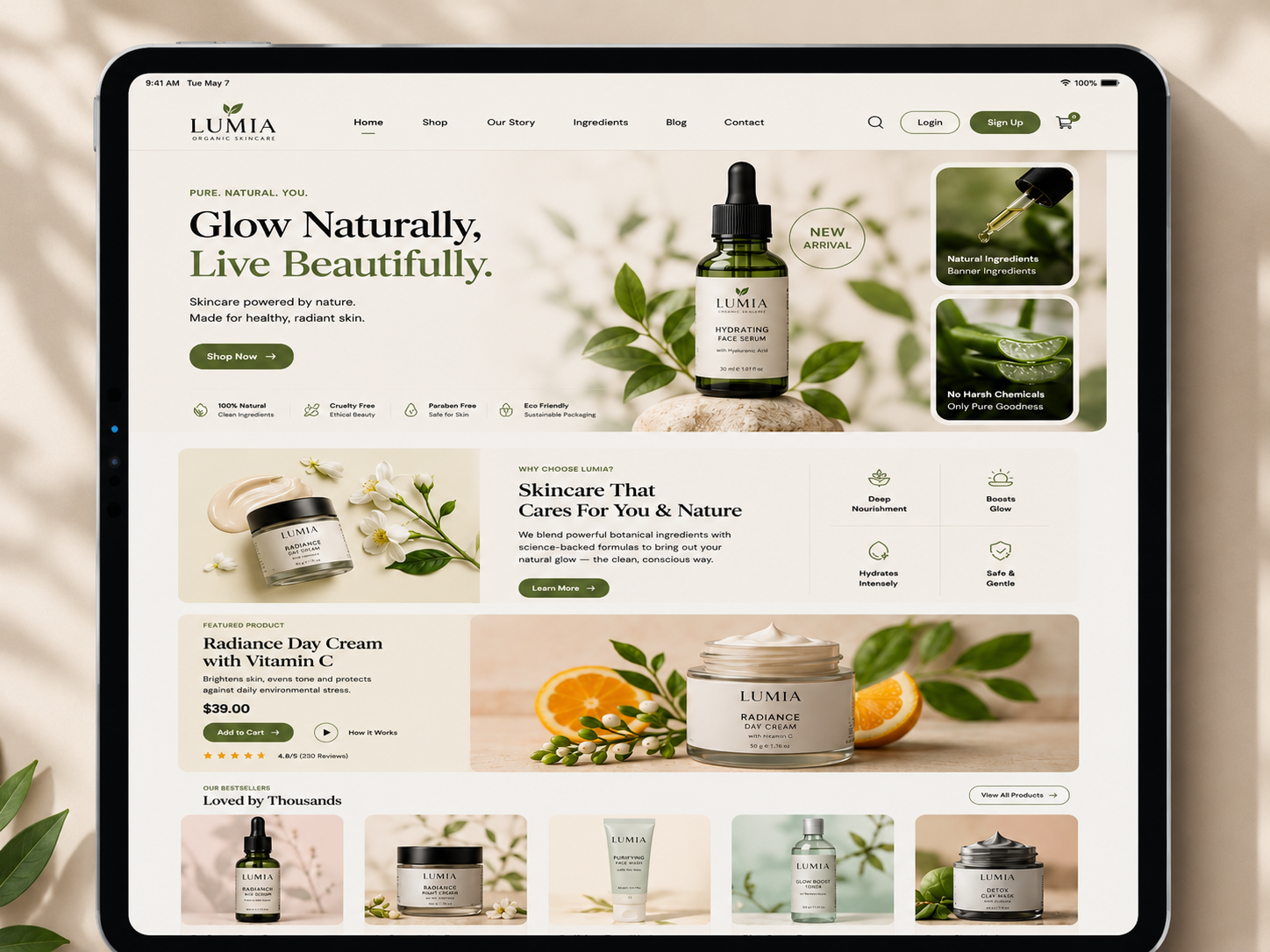 E-commerce Landing Page
